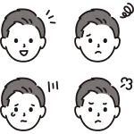 Various Facial Expressions Male SVG Icon